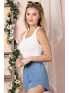 SMOCKING HIGH WAIST BAND COMFY SHORTS - Little Jill & Co.