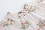 Heritage Custom Rose Layered Ruffle Dress