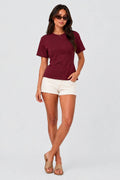 Cinched Waist Burgundy