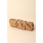 Faux Leather Rectangle Scrunch Fashion Bag