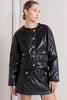 A quilted faux leather jacket - FJ1308