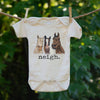 "Neigh" Horse Country Western Farm Baby Boy Girl Clothing