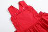 Red Ruffle Jumper Dress