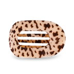 Round Flat Hair Clip | Large | Blonde Tortoise - Little Jill & Co.