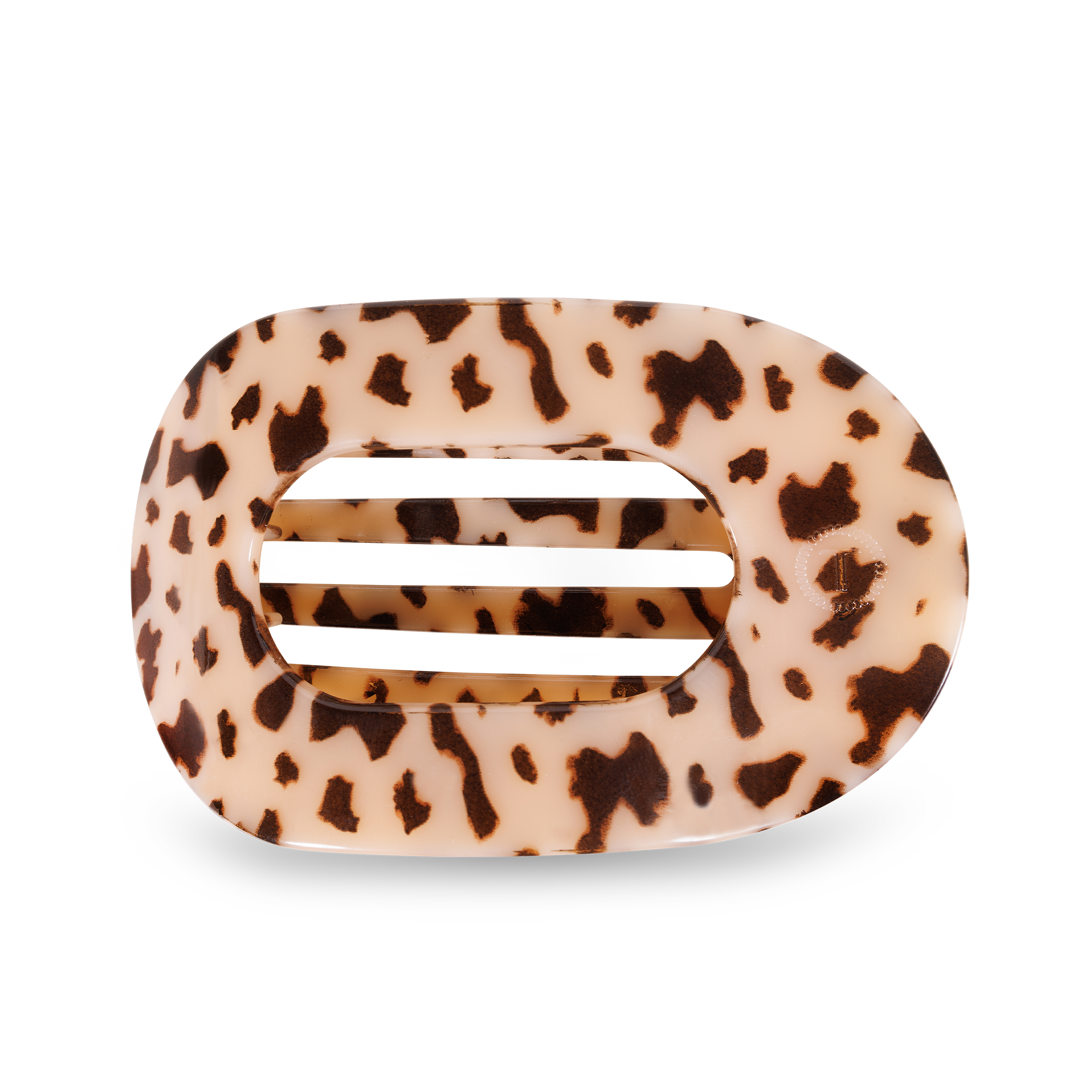 Round Flat Hair Clip | Large | Blonde Tortoise - Little Jill & Co.