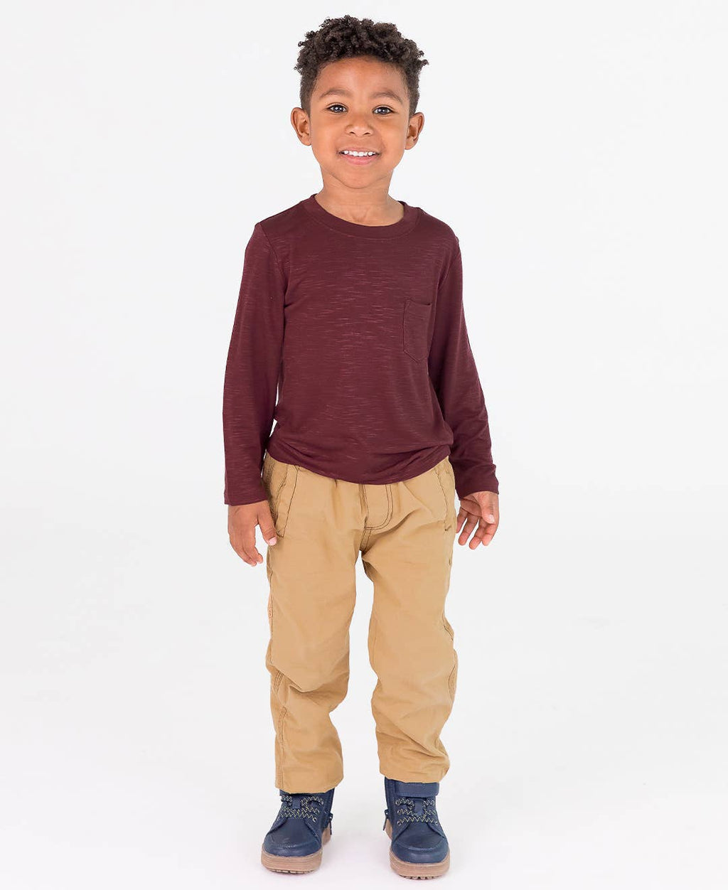 Boys Dark Khaki Jogger Pants