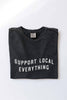 SUPPORT LOCAL EVERYTHING Mineral Washed Graphic Top