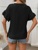 Solid Color Round Neck T-shirt Top