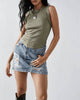 Ladies Ribbed Sleeveless Tank Top SKT278