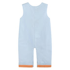 Light Blue Pumpkin Applique Overalls - Little Jill & Co.