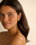 Birthstone Hoop Earrings December