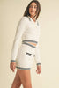 Cable-knitted Sweater top