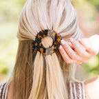 Tortoise | Medium | Flat Circle Hair Clip