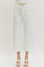 Solid Knit Pants Ivory - Little Jill & Co.