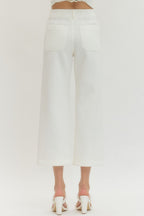 Solid Knit Pants Ivory - Little Jill & Co.