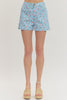 Botanical Blue Rose Short Set