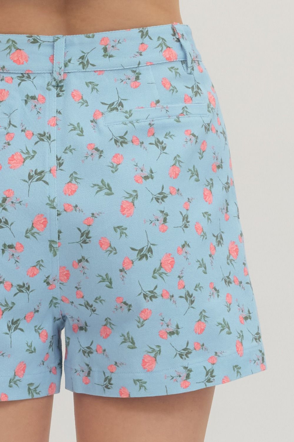 Botanical Blue Rose Short Set