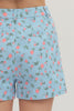 Botanical Blue Rose Short Set