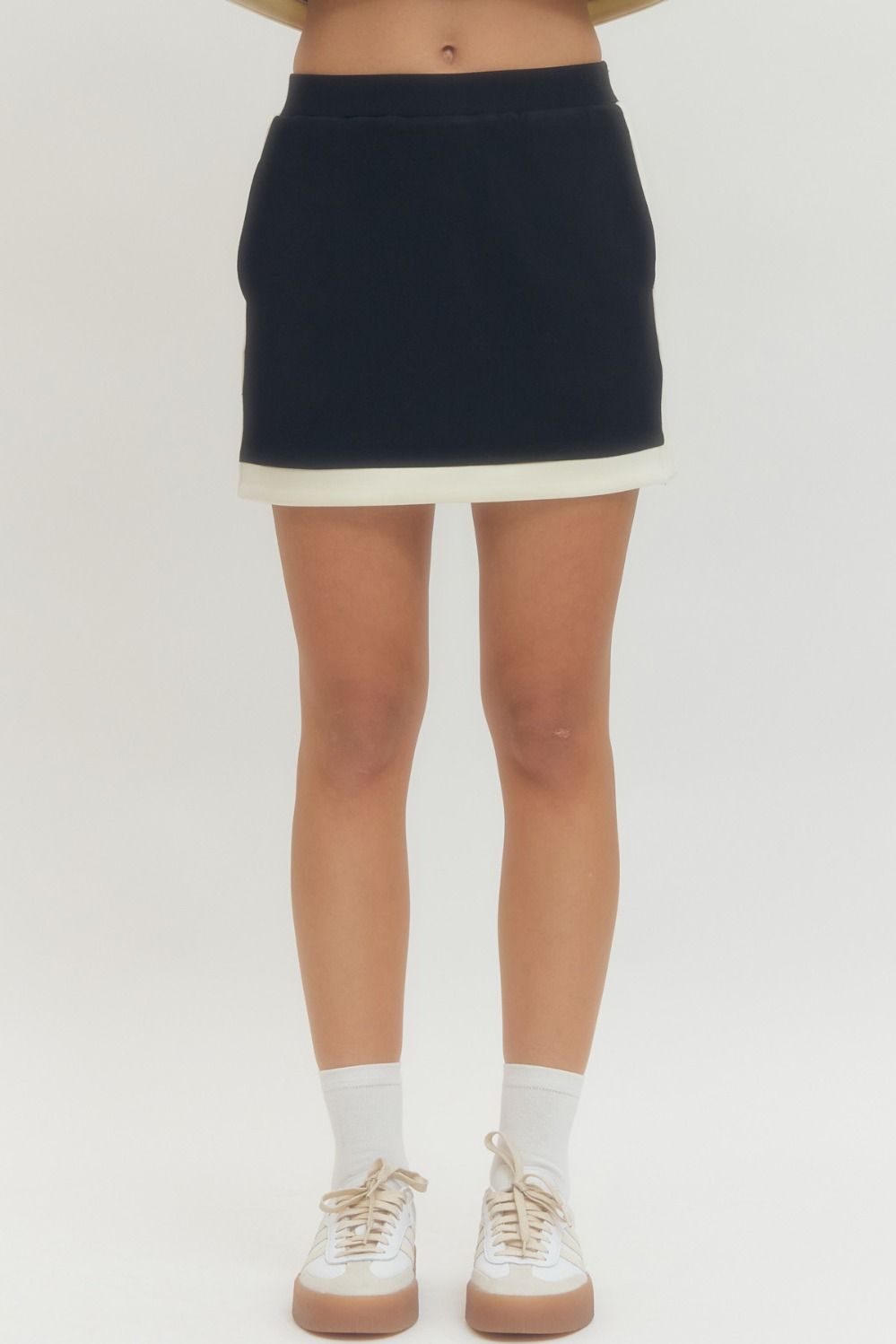 Solid sleeveless Skirt Set