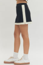 Solid sleeveless Skirt Set