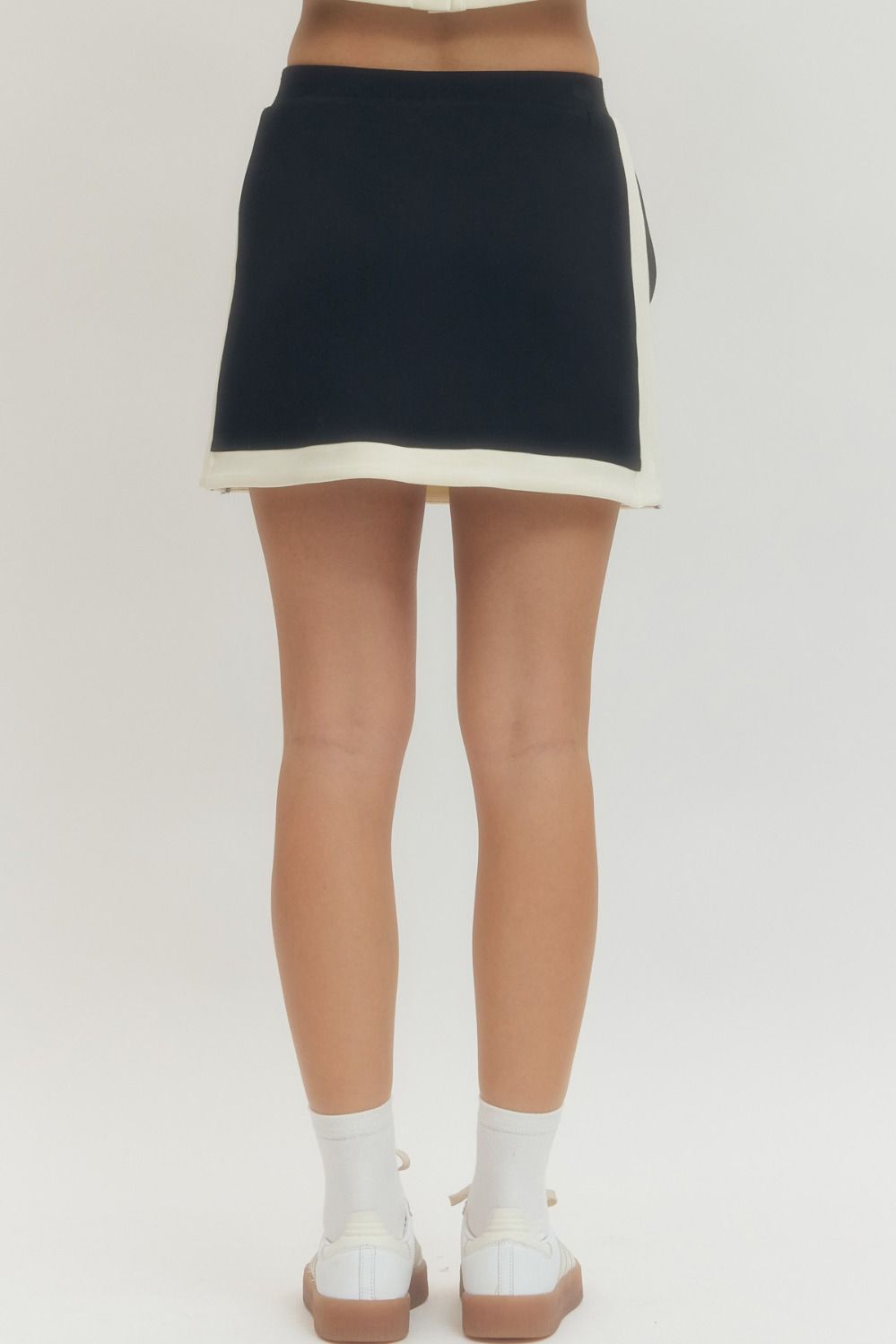 Solid sleeveless Skirt Set