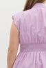 Solid Lavender V-neck Sleeveless Midi - Little Jill & Co.