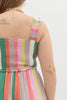 Multicolor striped tier midi dress - Little Jill & Co.