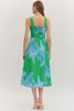 Botanical Eyelet Green Sleeveless Dress