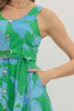 Botanical Eyelet Green Sleeveless Dress