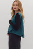 Solid sleeveless zip-up vest