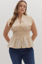 Solid Sleeveless Top