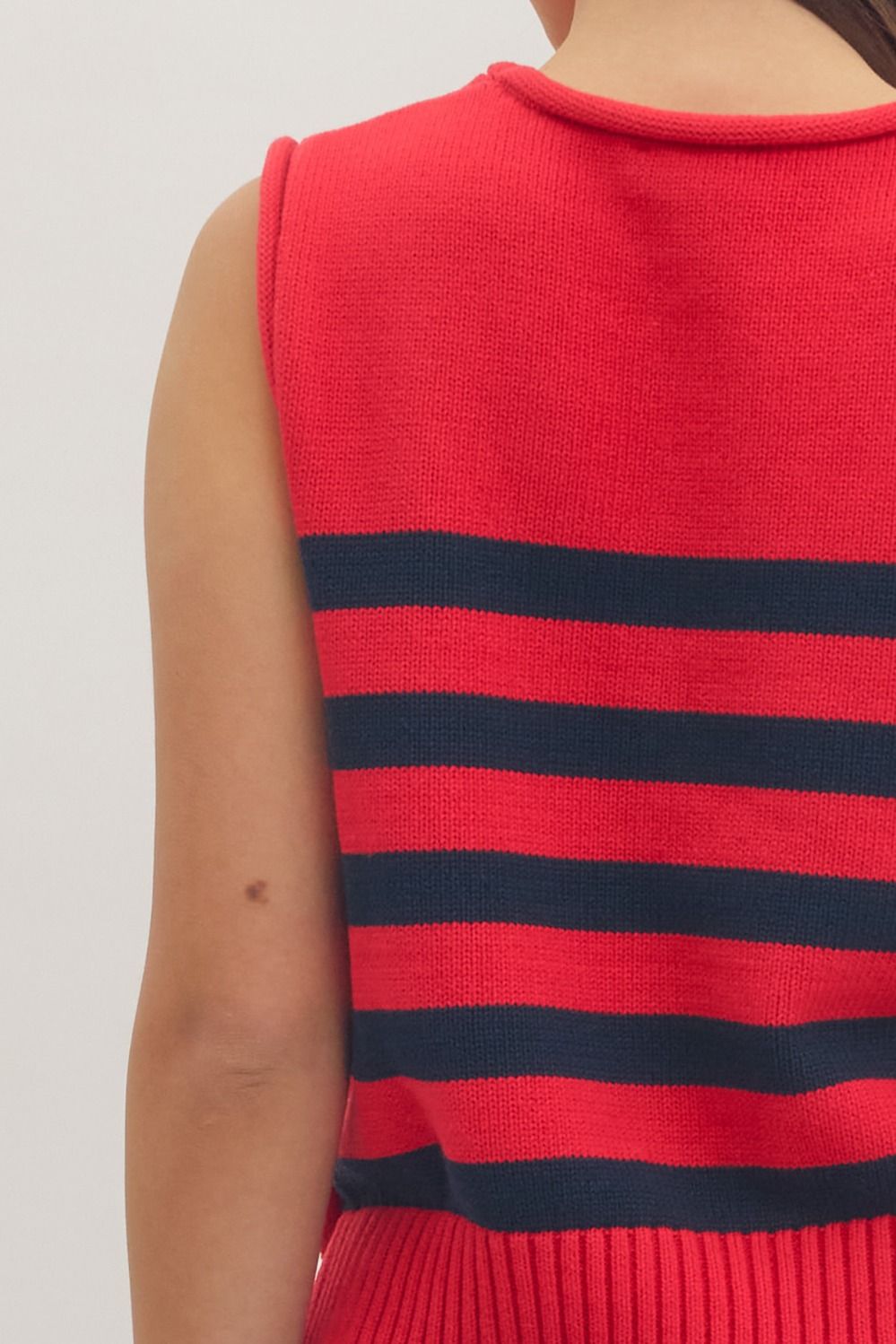 Striped Sleeveless Knit Top - Little Jill & Co.