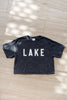 LAKE Cropped Mineral Graphic Top