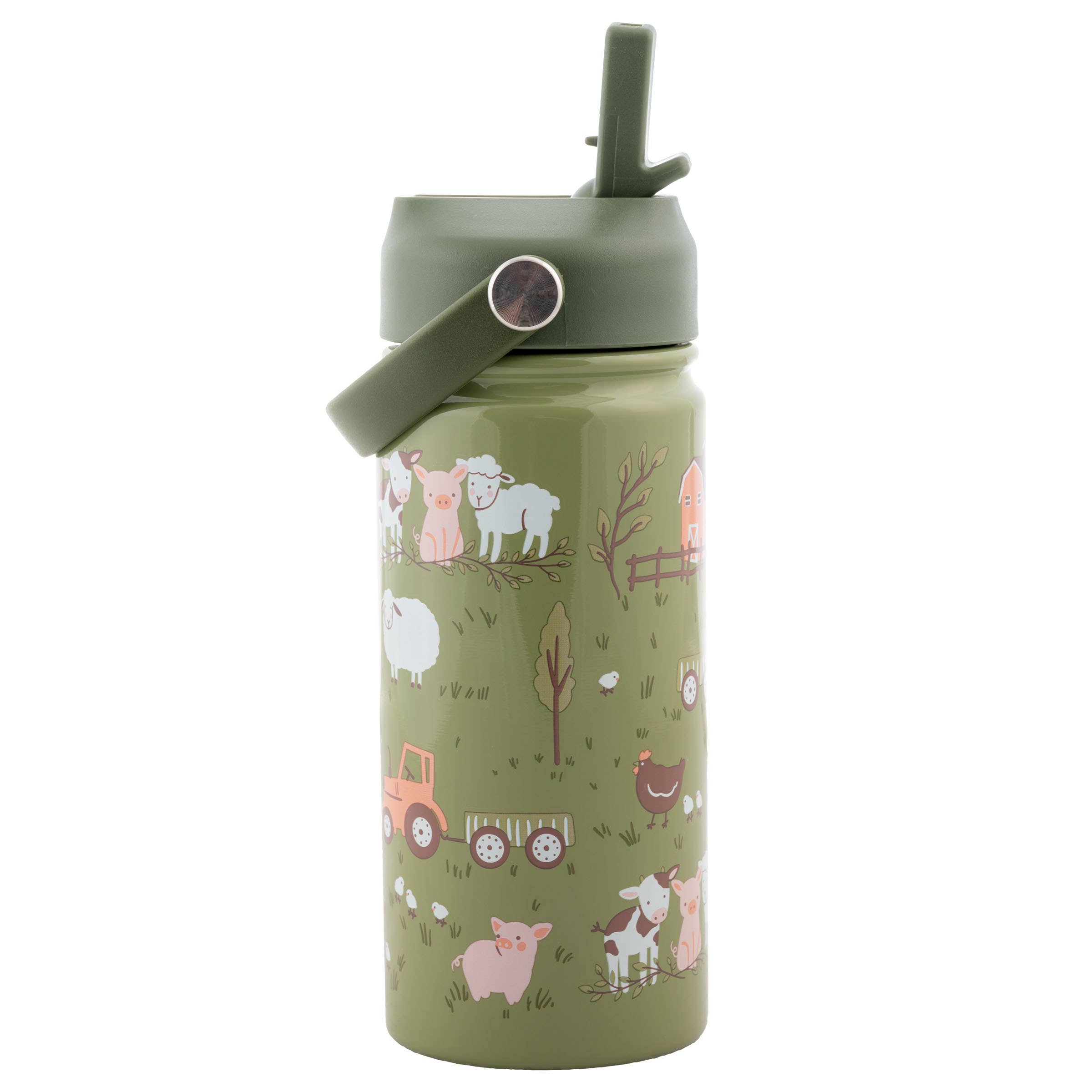 Insulated Stainless Steel Water Bottle with Handle - Little Jill & Co.