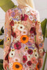 ST3892 3d Floral Applique Mesh Top