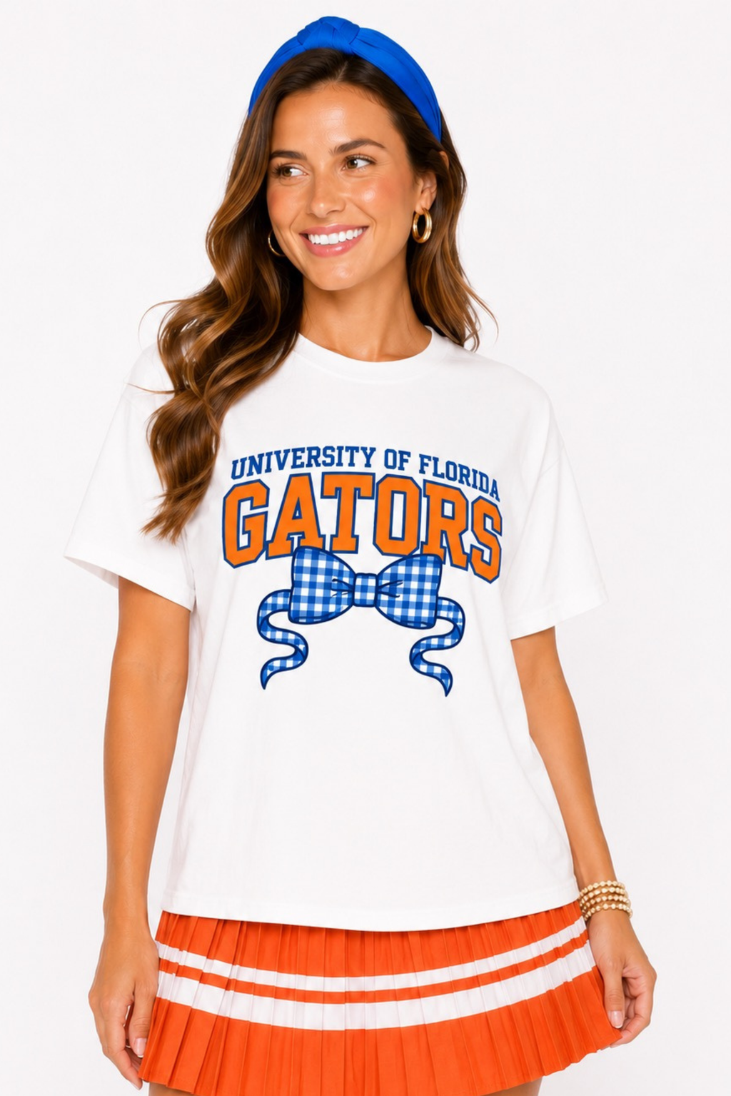 Florida Gingham Bow T-Shirt