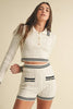 Cable-knitted Sweater top