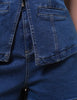 Ladies Denim Sleeveless Tank Top and Shorts Sets 16881