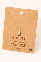 Birthstone Pendant Necklace