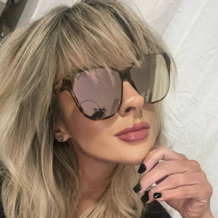 Gia - cream tortoise grey sunglasses