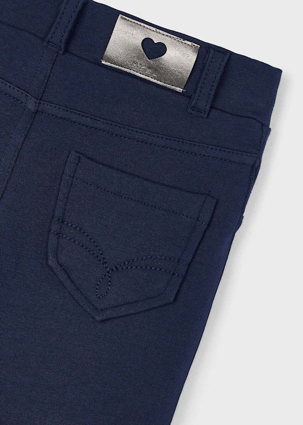 Navy Fleece Basic Jegging - Little Jill & Co.