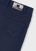 Navy Fleece Basic Jegging - Little Jill & Co.