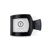 Jet Black Small Flat Square Hair Clip