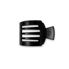 Jet Black Small Flat Square Hair Clip