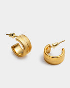 Ciana Snake Huggie Hoop Earrings
