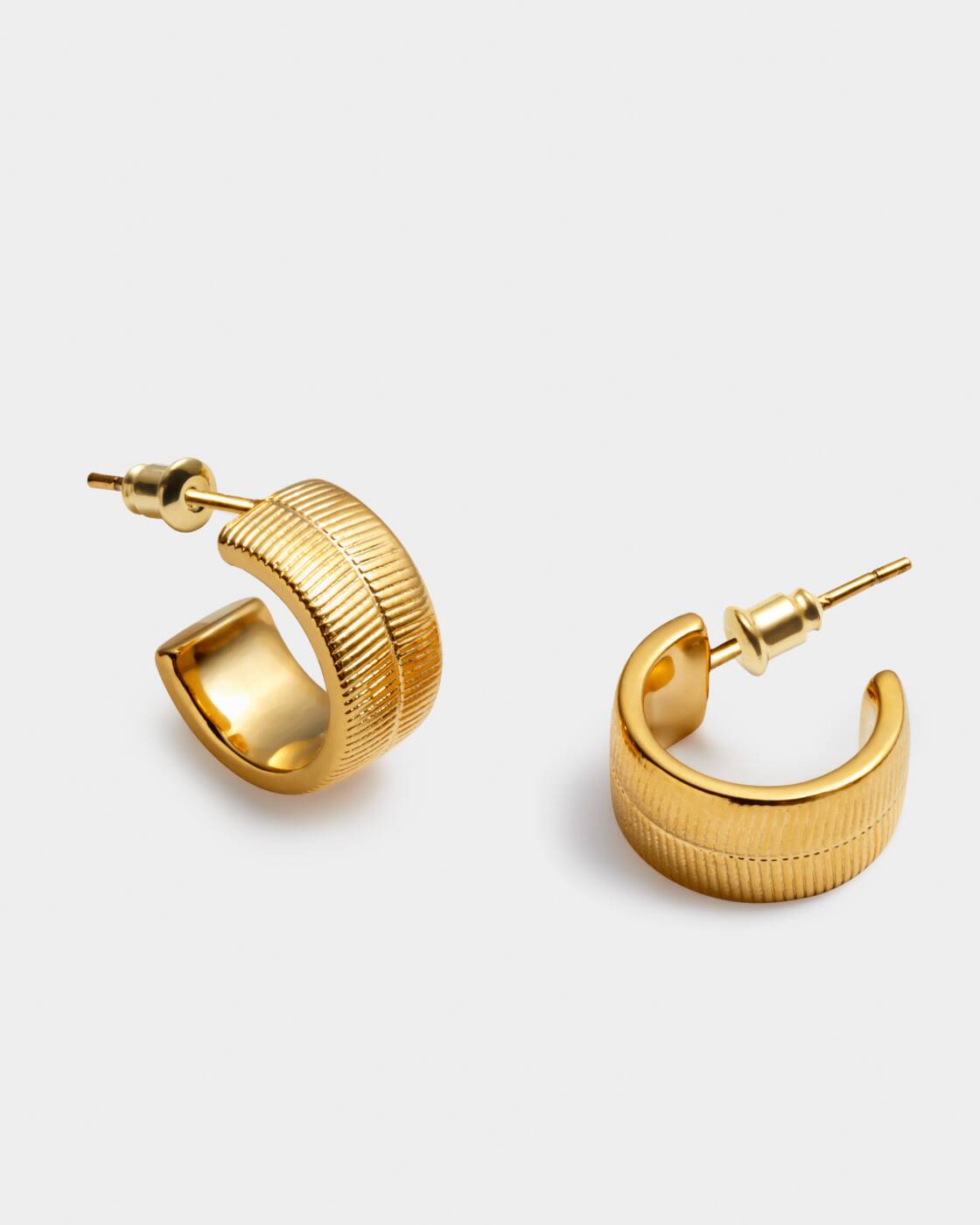 Ciana Snake Huggie Hoop Earrings