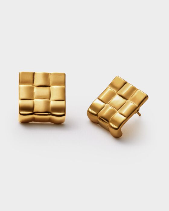 Taya Woven Stud Earrings