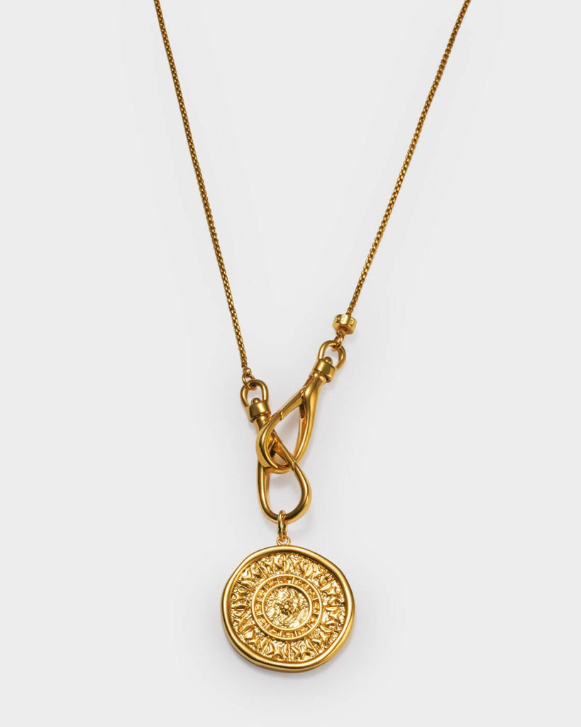 Opens Necklace Gold Coated