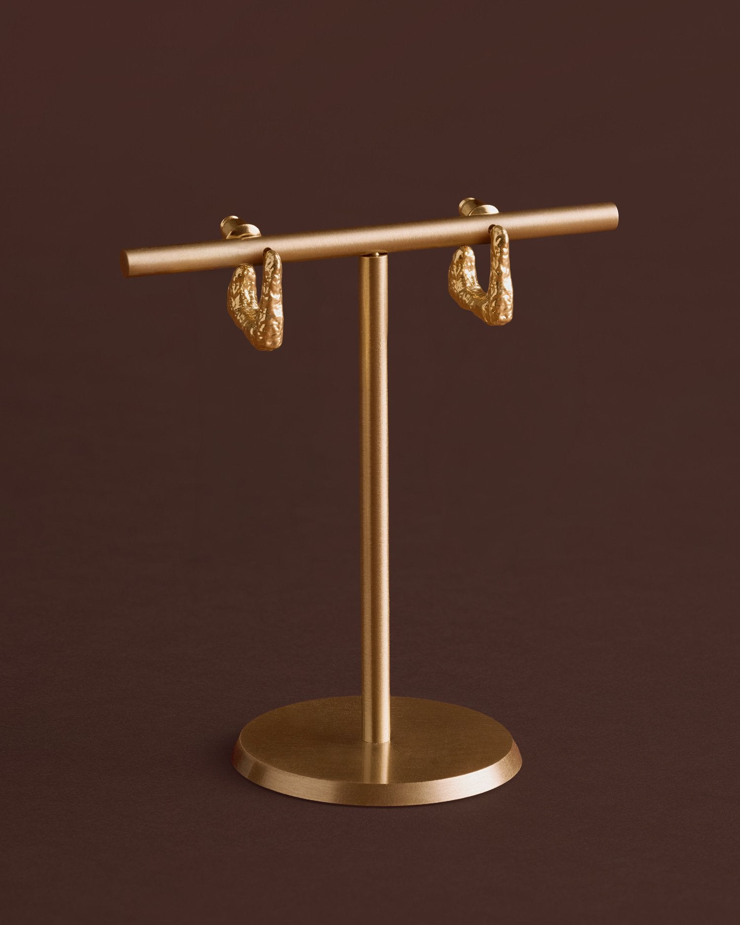 Luxe Lock Waterproof Gold Hoop Earrings