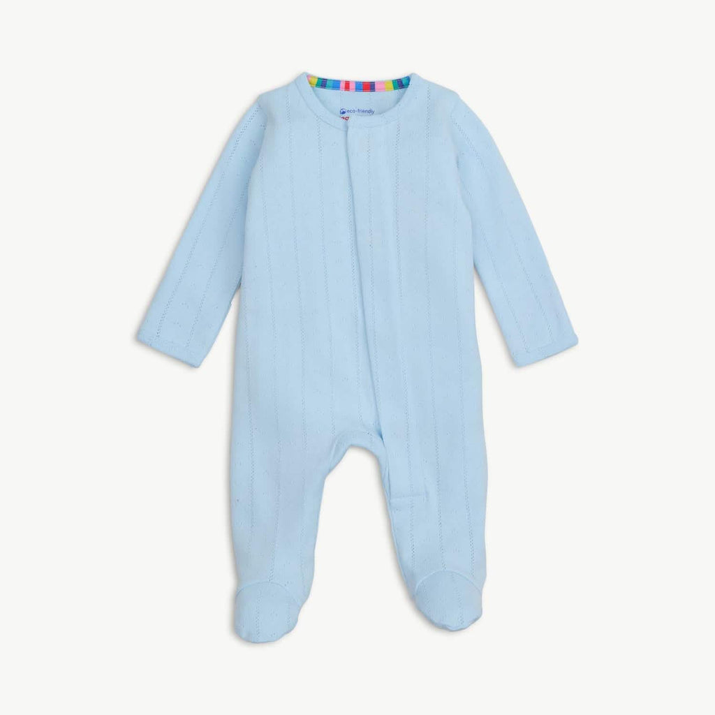 Love Lines Blue Footie